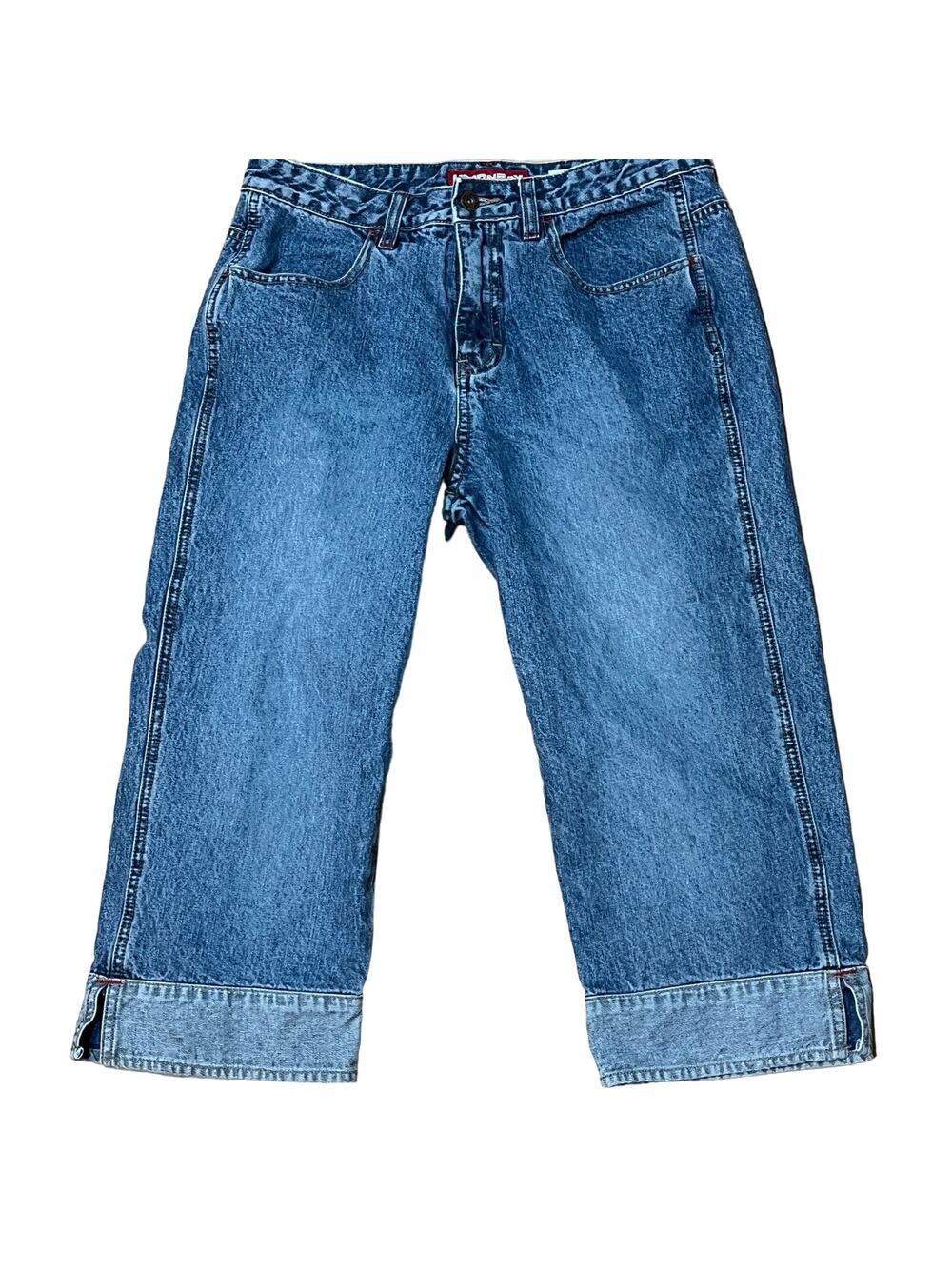 Union Bay Capri Jeans Junior Sz 9 W30 L19 High Rise 2 Tone Denim Vintage 80s/90s